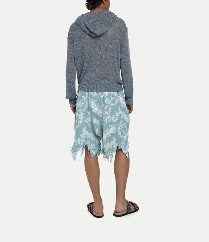 Knitwear And Sweatshirts Men Vivienne Westwood Alex Hoodie In BlueTweed
