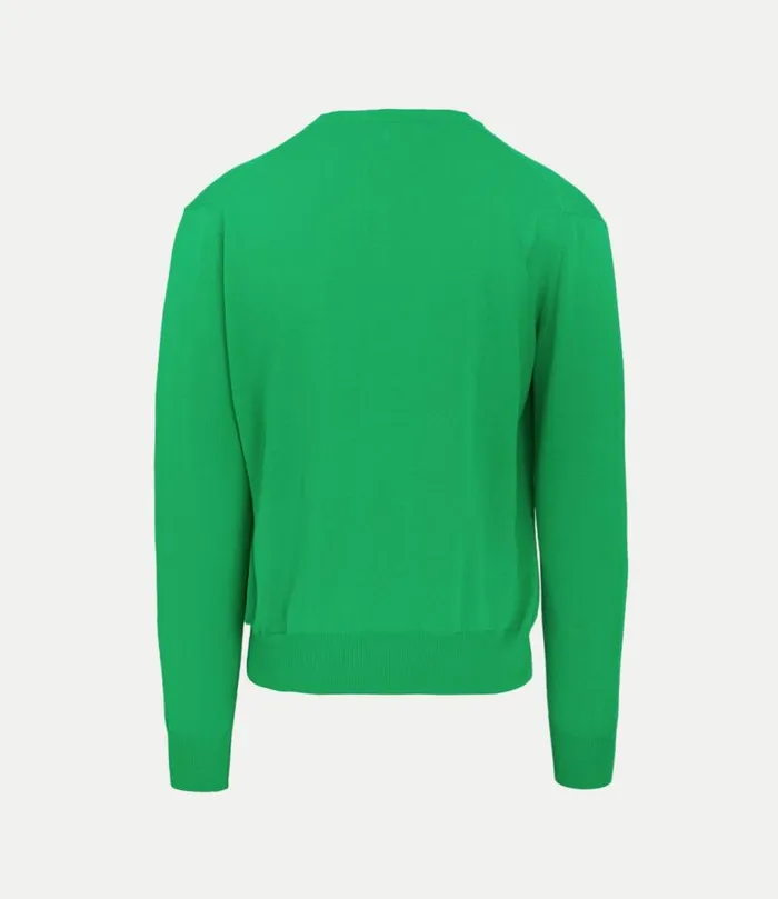 Knitwear And Sweatshirts Men Vivienne Westwood Alex Round Neck Sweater In Green
