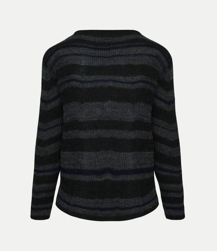 Knitwear And Sweatshirts Men Vivienne Westwood Bedrock Jumper In MelangeBlue