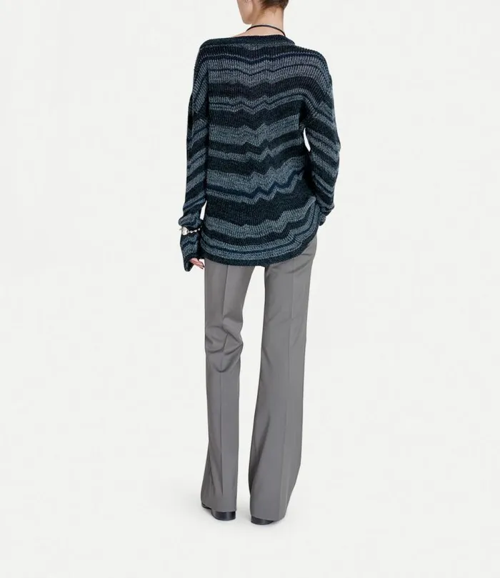 Knitwear And Sweatshirts Men Vivienne Westwood Bedrock Jumper In MelangeBlue