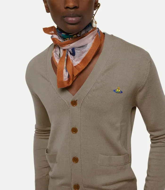 Knitwear And Sweatshirts Men Vivienne Westwood Man Cardigan In Stone