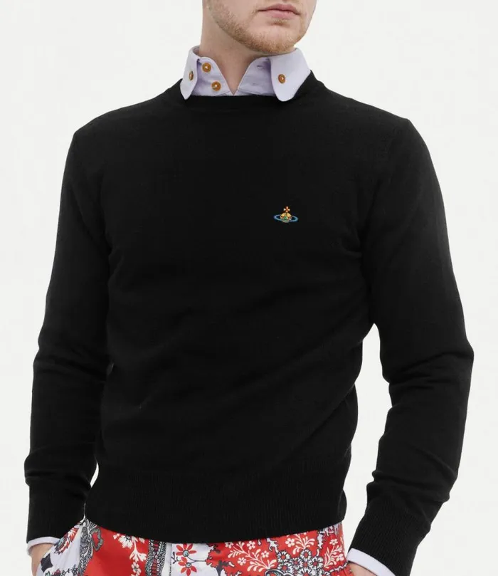 Knitwear And Sweatshirts Men Vivienne Westwood Man Round Neck In Black