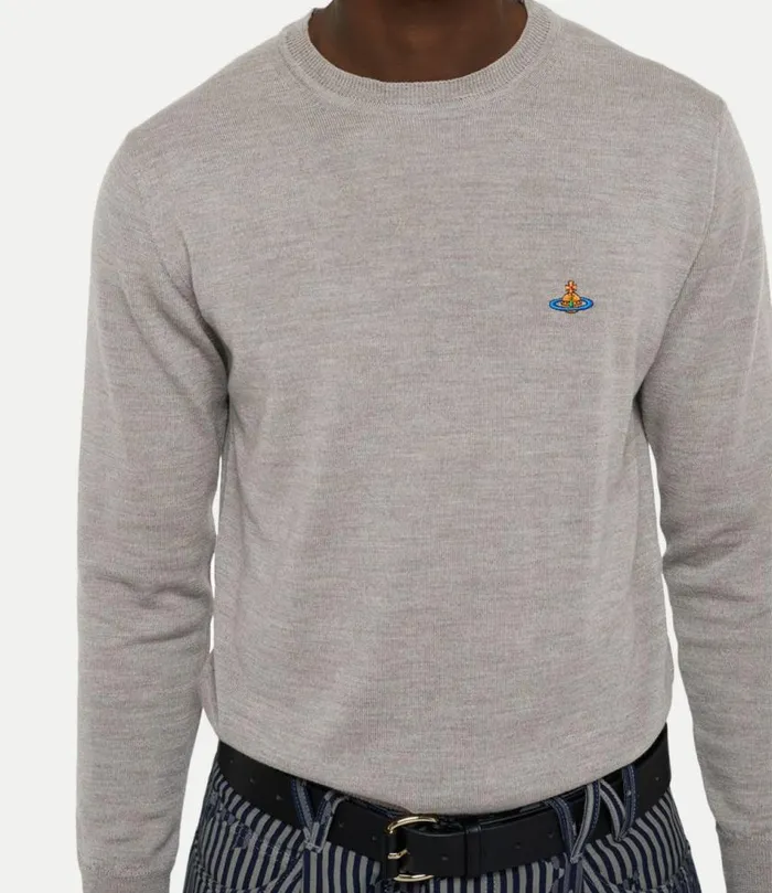 Knitwear And Sweatshirts Men Vivienne Westwood Man Round Neck In Stone