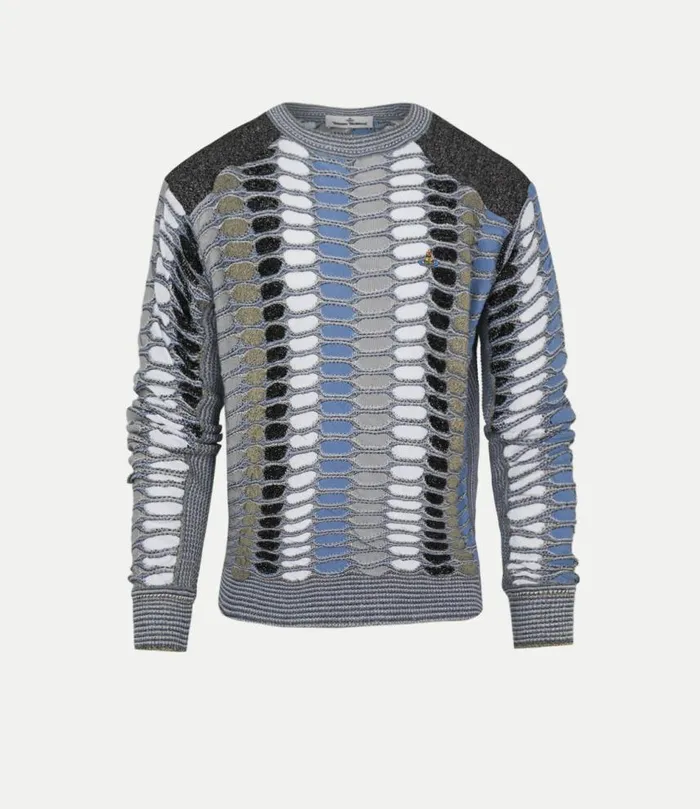 Knitwear And Sweatshirts Men Vivienne Westwood Marcel Jumper In MultiBlueBlack Knitwear And Sweatshirts Men Vivienne Westwood Marcel Jumper In MultiBlueBlack
