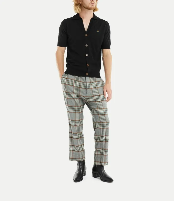 Knitwear And Sweatshirts Men Vivienne Westwood Polo Cardigan In Black