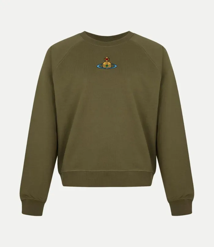 Knitwear And Sweatshirts Men Vivienne Westwood Raglan Sweatshirt In Olive