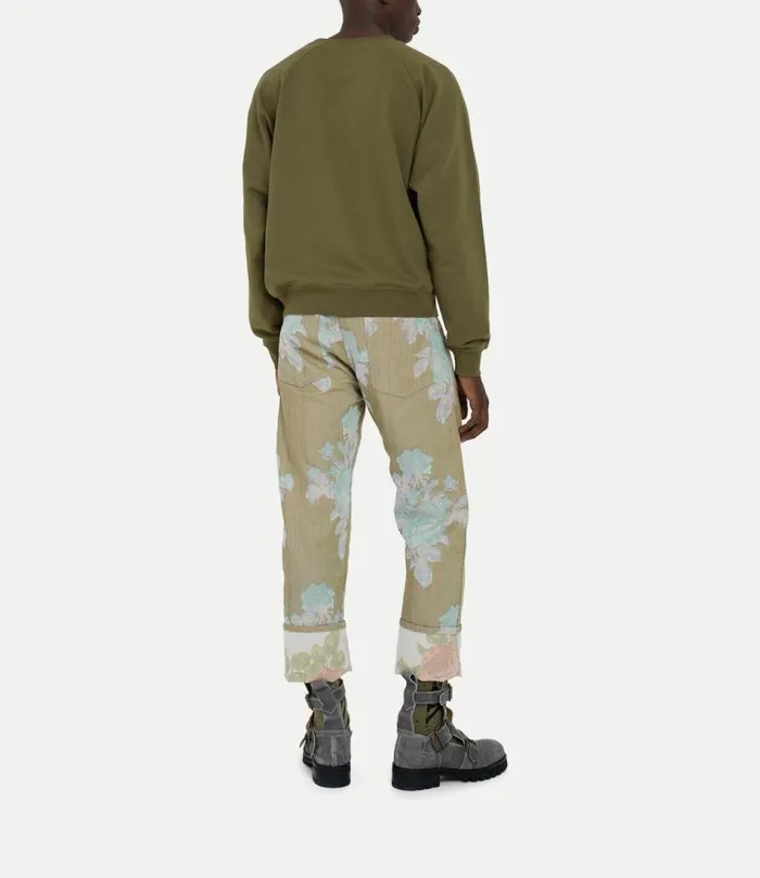 Knitwear And Sweatshirts Men Vivienne Westwood Raglan Sweatshirt In Olive
