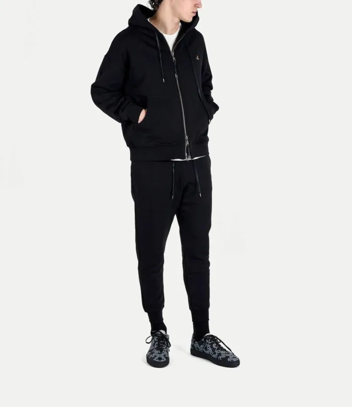 Knitwear And Sweatshirts Men Vivienne Westwood Rugged Zip Hoodie In Black