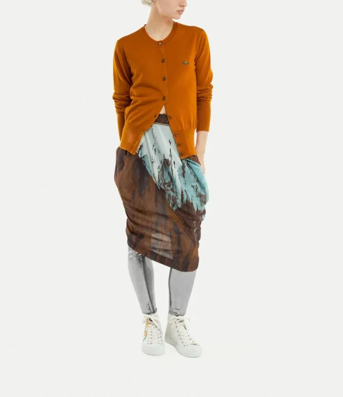 Knitwear Women Vivienne Westwood Bea Cardigan In BurntOrange