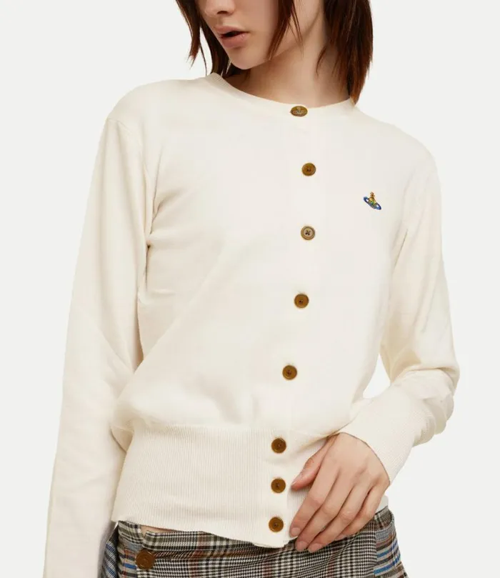 Knitwear Women Vivienne Westwood Bea Cardigan In Cream