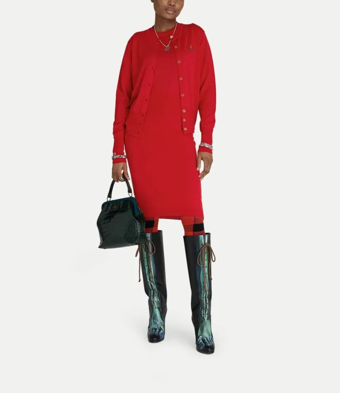Knitwear Women Vivienne Westwood Bea Cardigan In Red