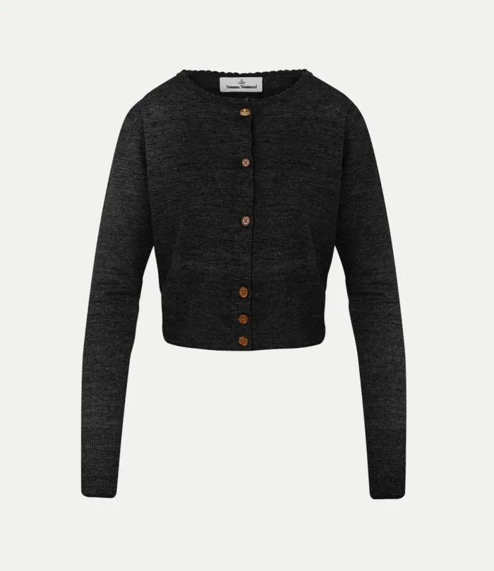 Knitwear Women Vivienne Westwood Bea Cropped Cardi In Black