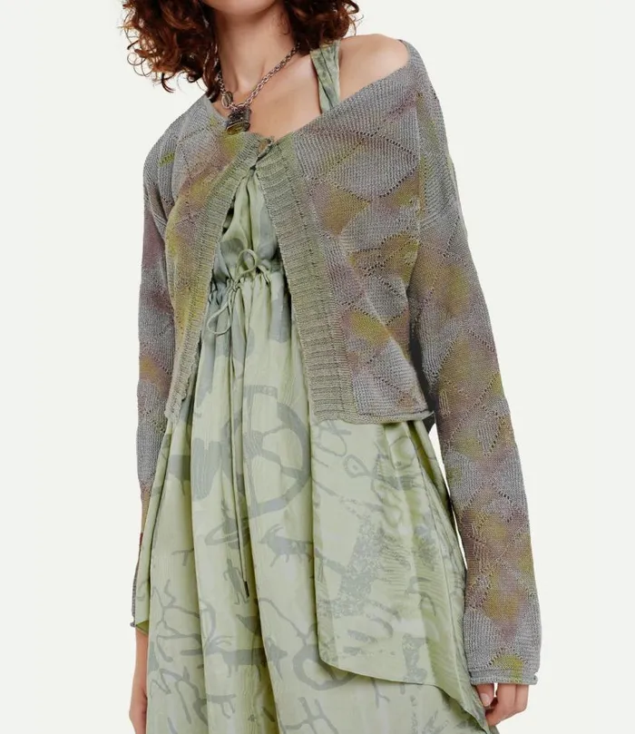 Knitwear Women Vivienne Westwood Knit1 Pearl1 Cardigan In Multi