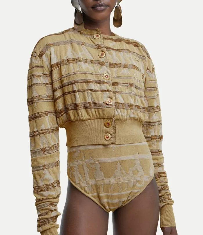 Knitwear Women Vivienne Westwood Villagers Cardi In SandBrown