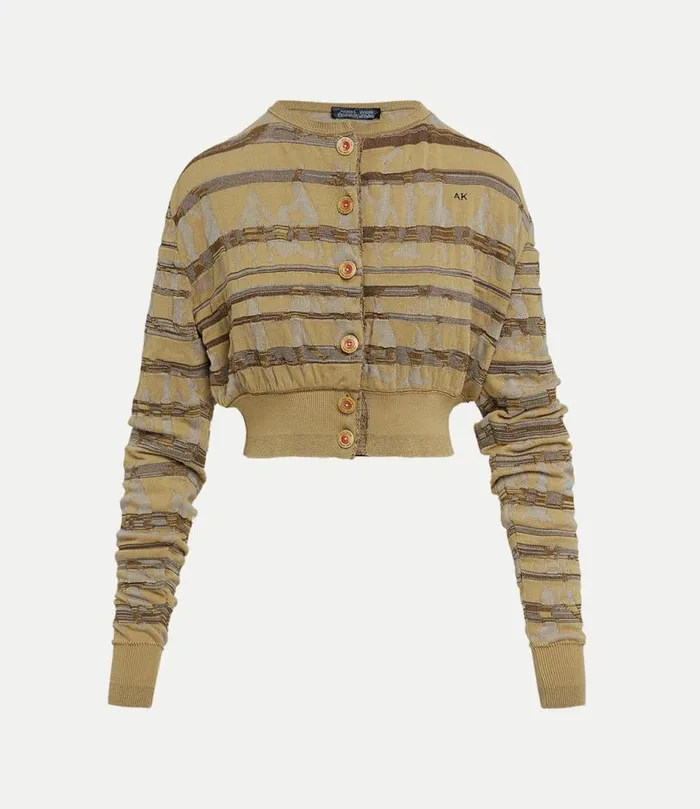 Knitwear Women Vivienne Westwood Villagers Cardi In SandBrown
