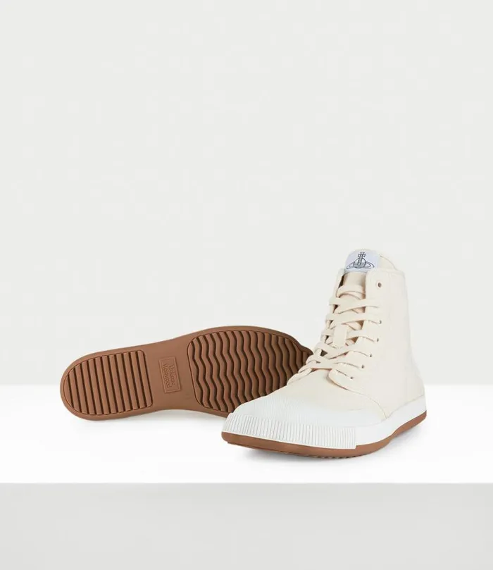 Lace Up Shoes Men Vivienne Westwood Animal Gym High Top In Natural