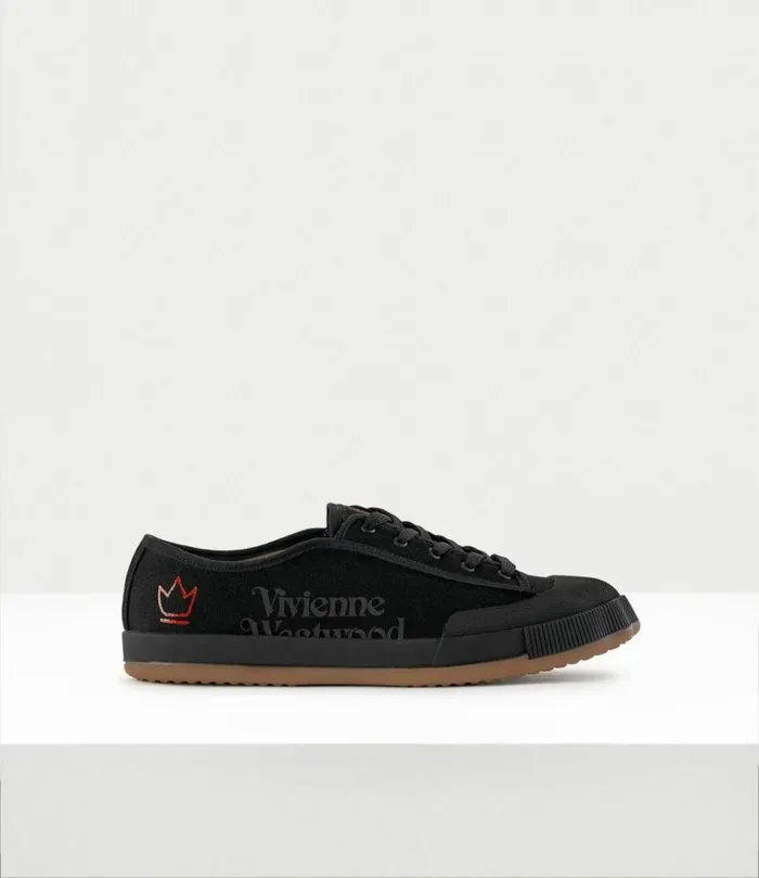 Lace Up Shoes Men Vivienne Westwood Animal Gym LowTop Trainers In Black