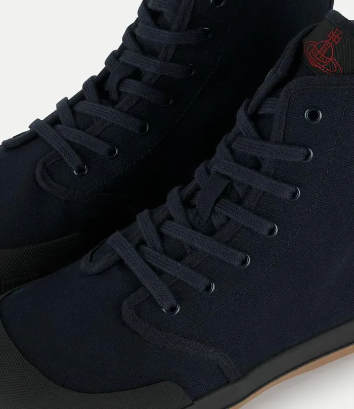 Lace Up Shoes Men Vivienne Westwood HighTop Animal Gym Trainers In Black