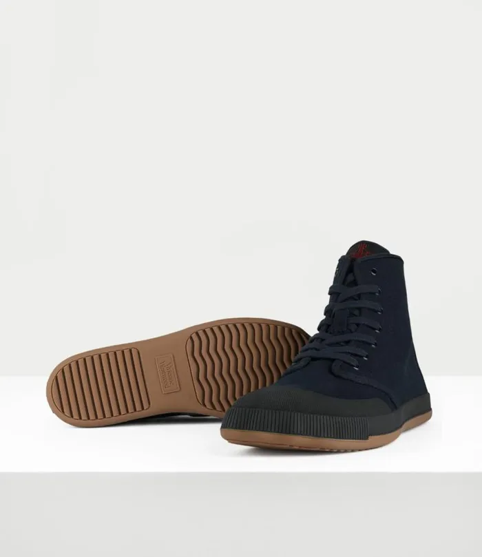 Lace Up Shoes Men Vivienne Westwood HighTop Animal Gym Trainers In Black