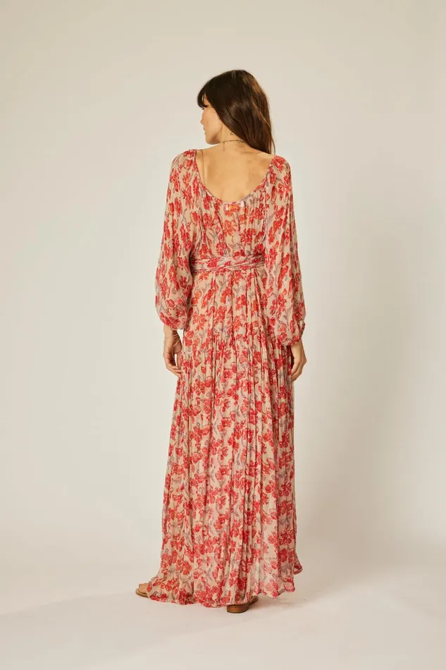 Lainey Dress Chiffon Watercolor Dove Women Natalie Martin Dresses