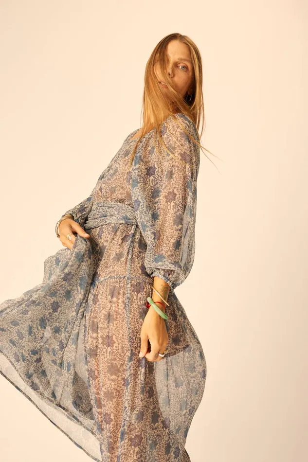Lainey Dress With Sash Snowflake Sea Women Natalie Martin Dresses