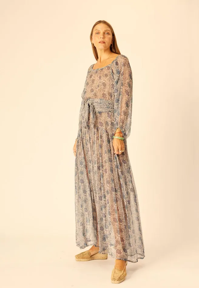 Lainey Dress With Sash Snowflake Sea Women Natalie Martin Dresses