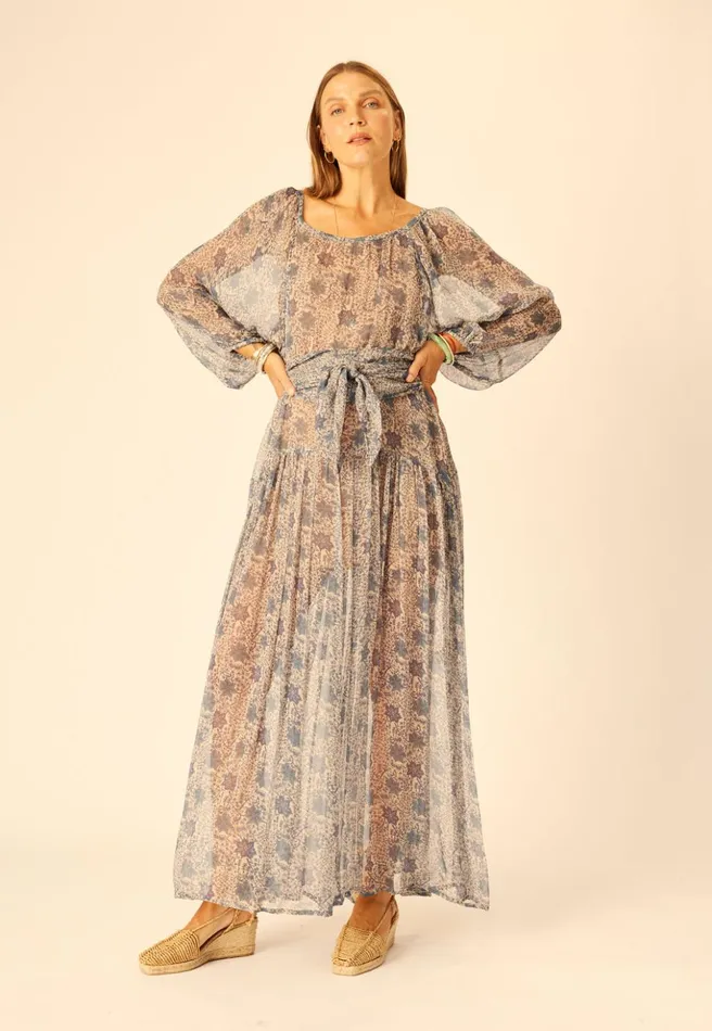 Lainey Dress With Sash Snowflake Sea Women Natalie Martin Dresses