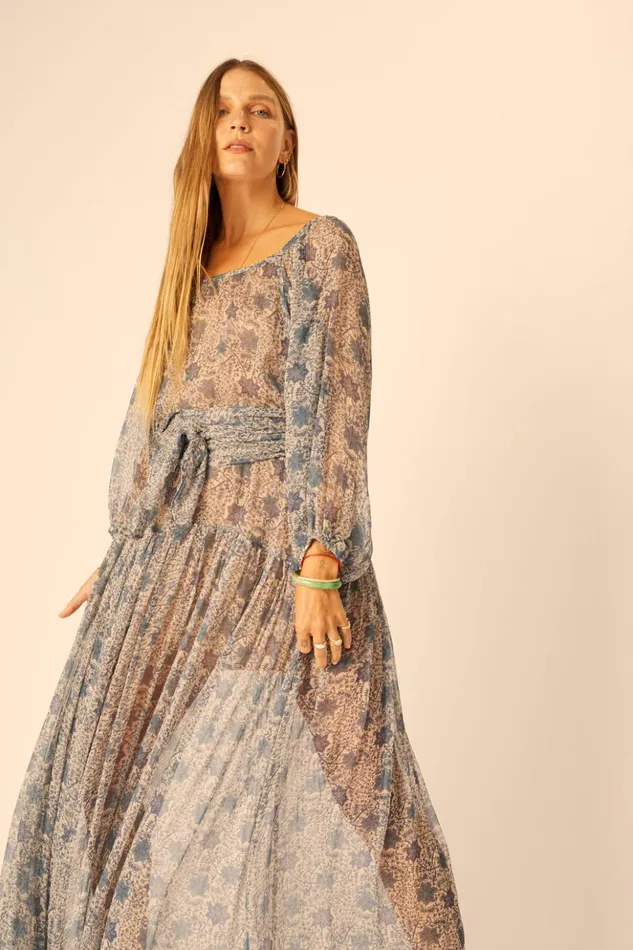 Lainey Dress With Sash Snowflake Sea Women Natalie Martin Dresses