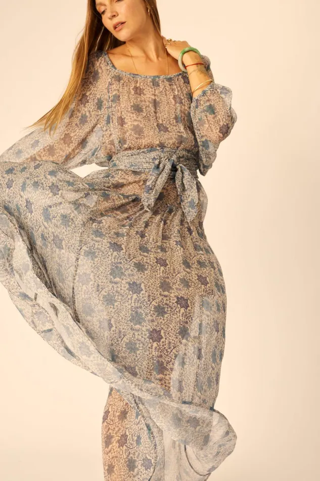 Lainey Dress With Sash Snowflake Sea Women Natalie Martin Dresses