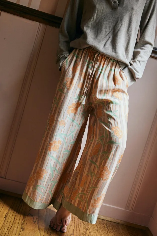 Lauren Pant Chamomile Apricot Women Natalie Martin Bottoms