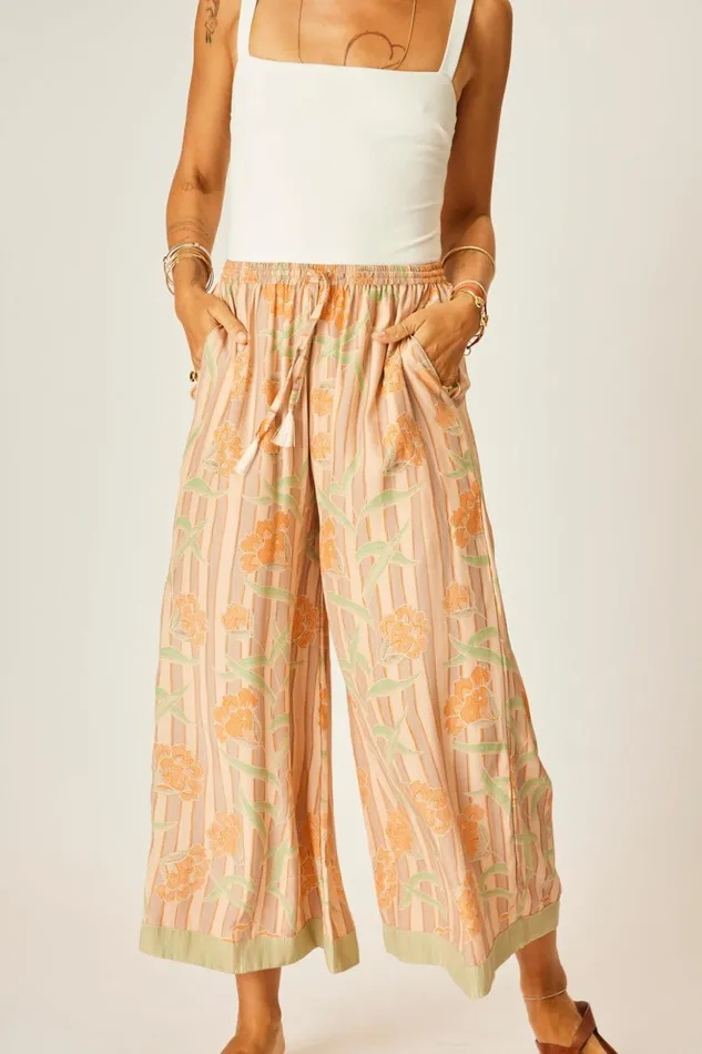 Lauren Pant Chamomile Apricot Women Natalie Martin Bottoms