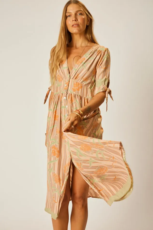 Layla Dress Chamomile Apricot Women Natalie Martin Dresses