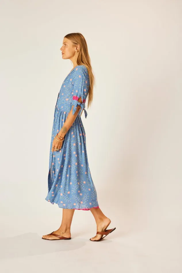 Layla Dress Pinwheel Denim Women Natalie Martin Dresses