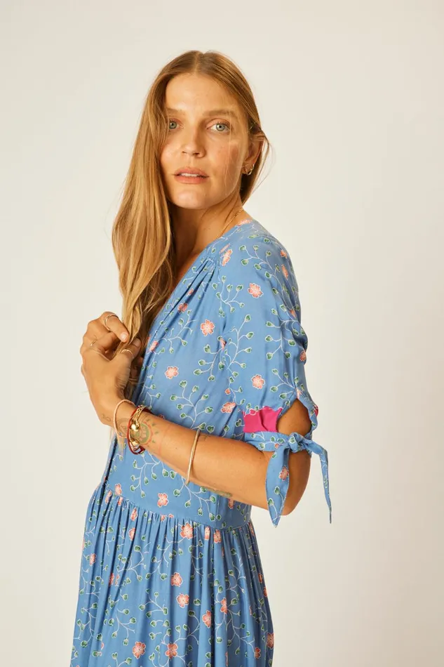 Layla Dress Pinwheel Denim Women Natalie Martin Dresses