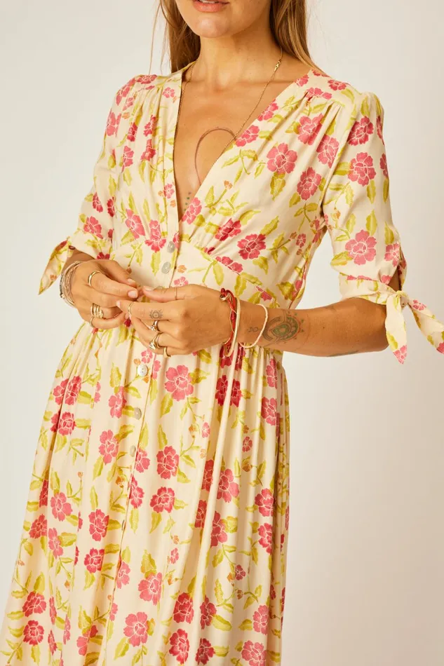Layla Dress Prairie Dusty Crimson Women Natalie Martin Dresses