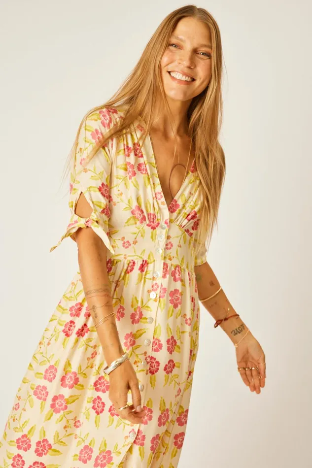 Layla Dress Prairie Dusty Crimson Women Natalie Martin Dresses