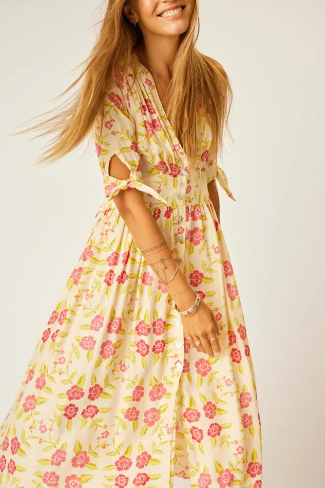 Layla Dress Prairie Dusty Crimson Women Natalie Martin Dresses