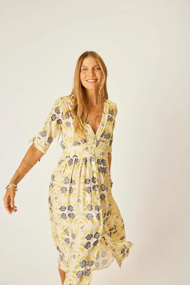 Layla Dress Prairie Indigo Women Natalie Martin Dresses