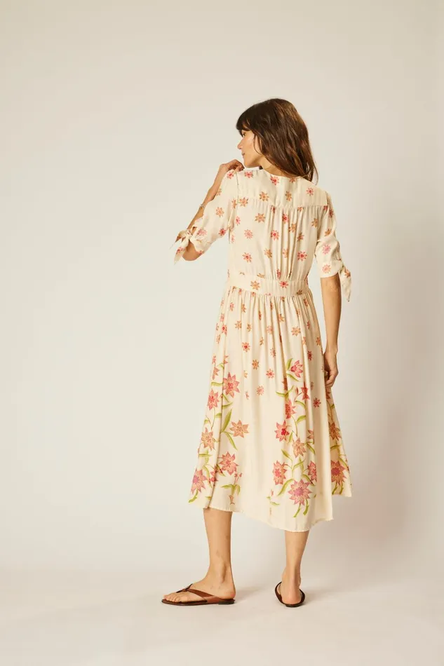 Layla Dress Starflower Cream Women Natalie Martin Dresses