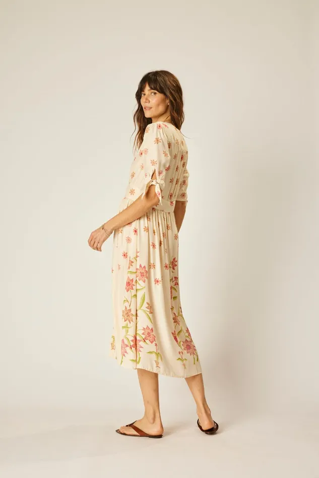 Layla Dress Starflower Cream Women Natalie Martin Dresses