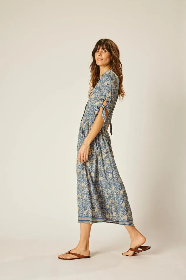 Layla Dress Water Lily Blue Women Natalie Martin Dresses