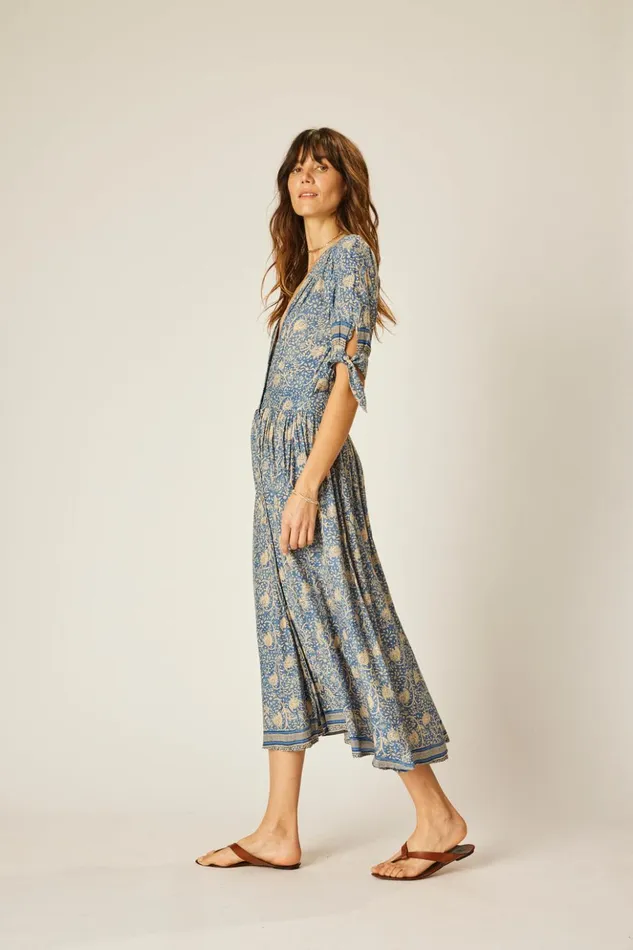 Layla Dress Water Lily Blue Women Natalie Martin Dresses
