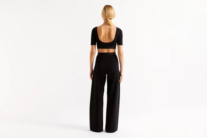 Leggings Womens Eres Groove Wide Trousers Noir