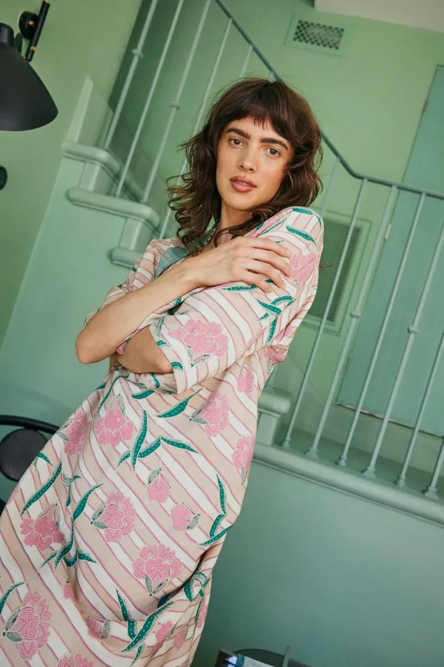 Lennon Kimono Chamomile Rose Women Natalie Martin Coverups