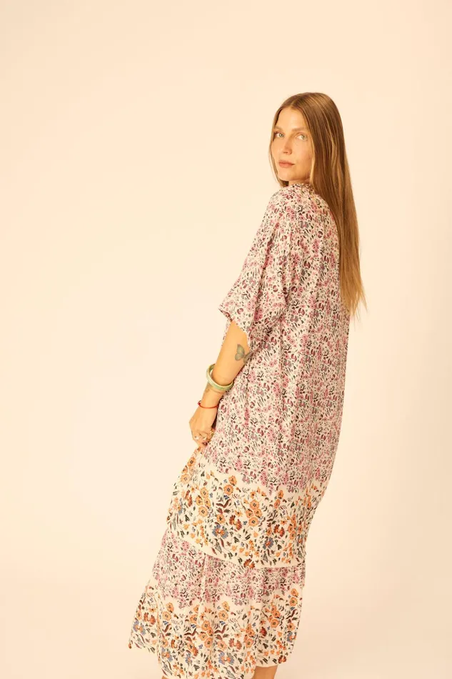 Lennon Kimono Petite Fleur Rose Women Natalie Martin Coverups