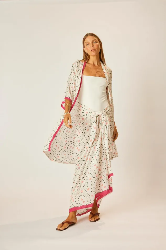 Lennon Kimono Pinwheel Cotton Women Natalie Martin Coverups