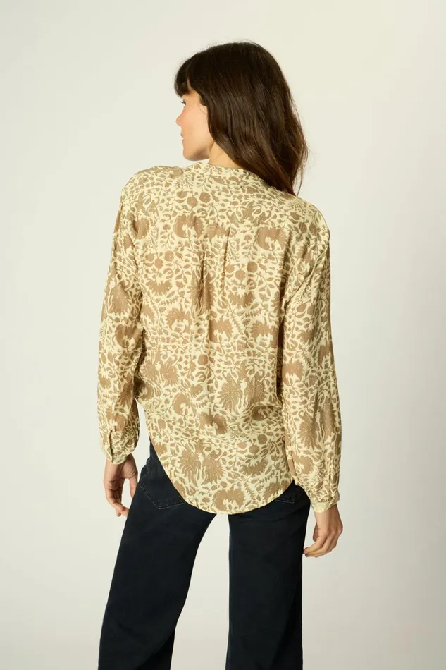 Leslie Shirt Paros Tan Women Natalie Martin Tops