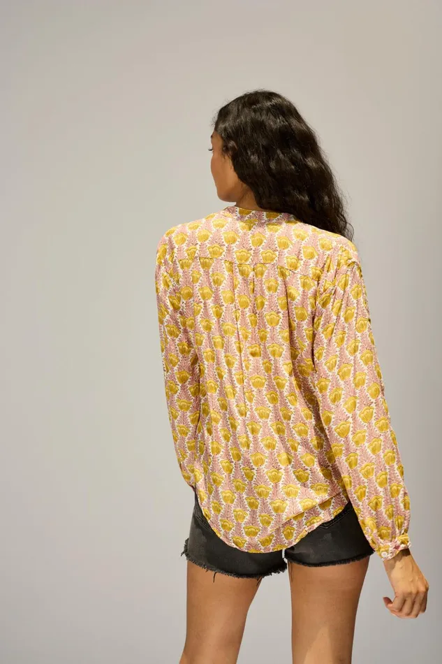Leslie Shirt Tulip Bahamas Pink Women Natalie Martin Tops