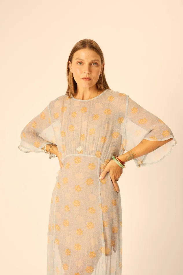 Lily Dress Snowflake Tangerine Women Natalie Martin Dresses