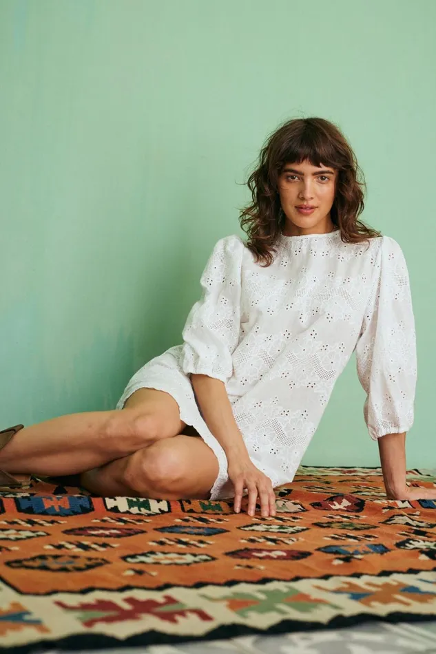 Lisa Dress Geranium Milk Women Natalie Martin Dresses
